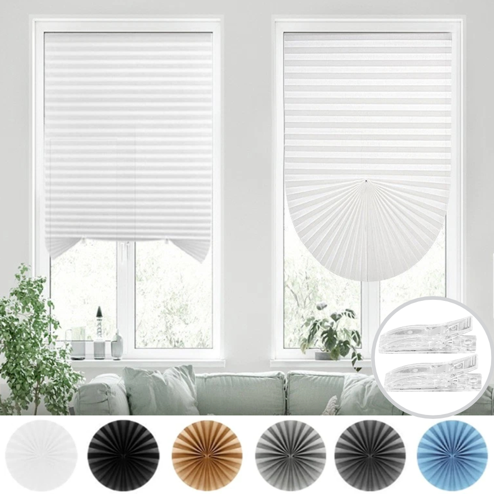 Home Cinema Glasses - Pileli Pencere Perdeleri Geçici Pencere Gölgelikleri