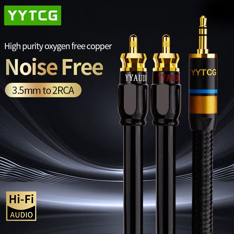 Home Cinema Hall - YYTCG RCA Kablosu HiFi Stereo 3.5mm
