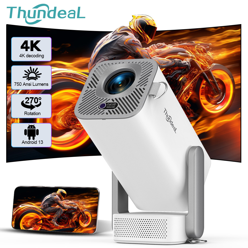 Home Cinema Hdmi - ThundeaL 4K Android Full HD Projektör