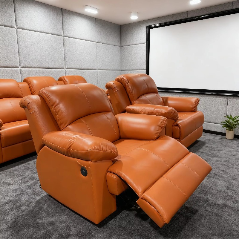 Home Cinema Recliner Chairs - Konforlu Ev Sineması Mobilyası Villa Deri