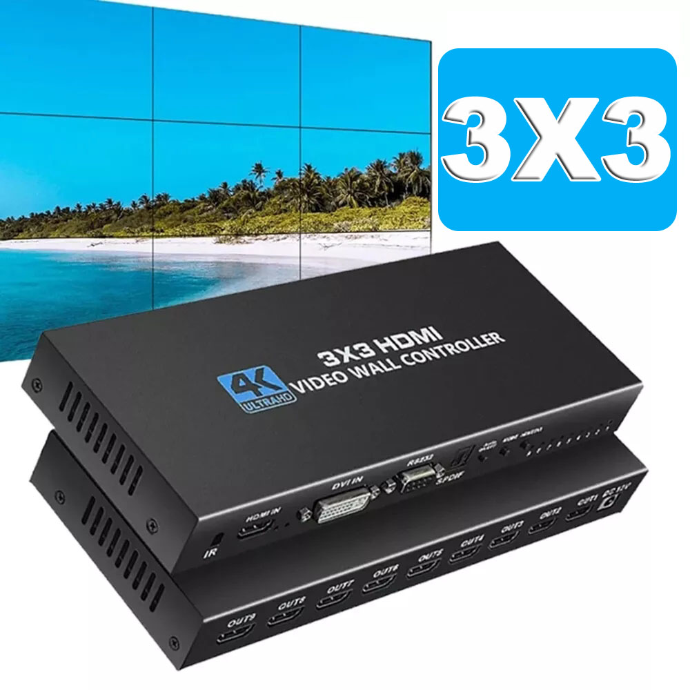 Home Cinema Video Processor - 4K HDMI Video Duvar Denetleyicisi 3X3/2X3/2X2