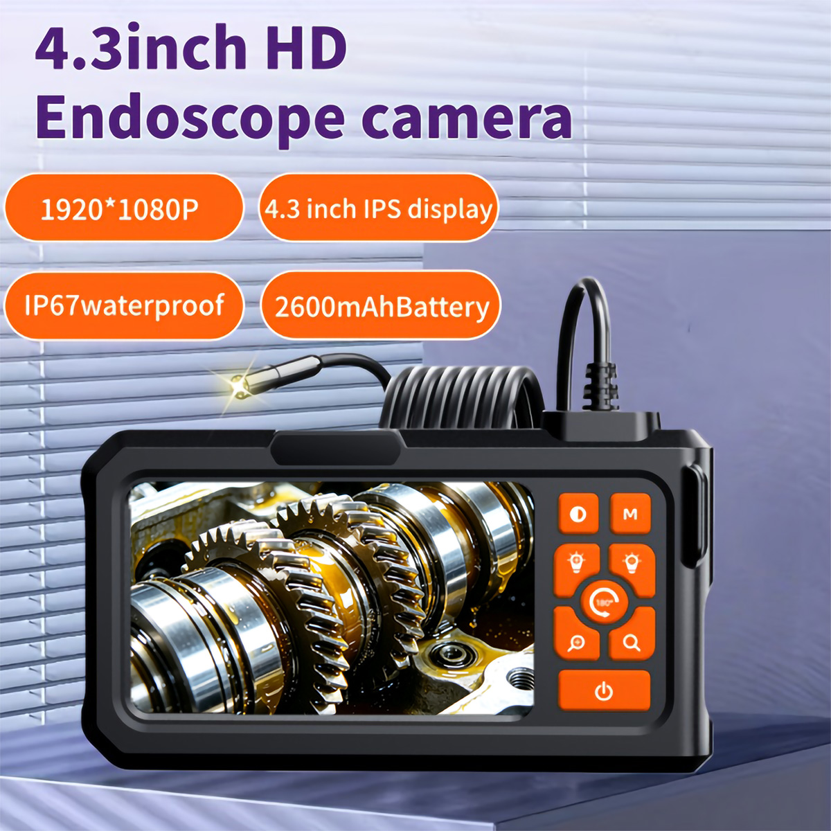 Home Cinema Led - 4.3 İnç IPS Ekranlı Endüstriyel Endoskop