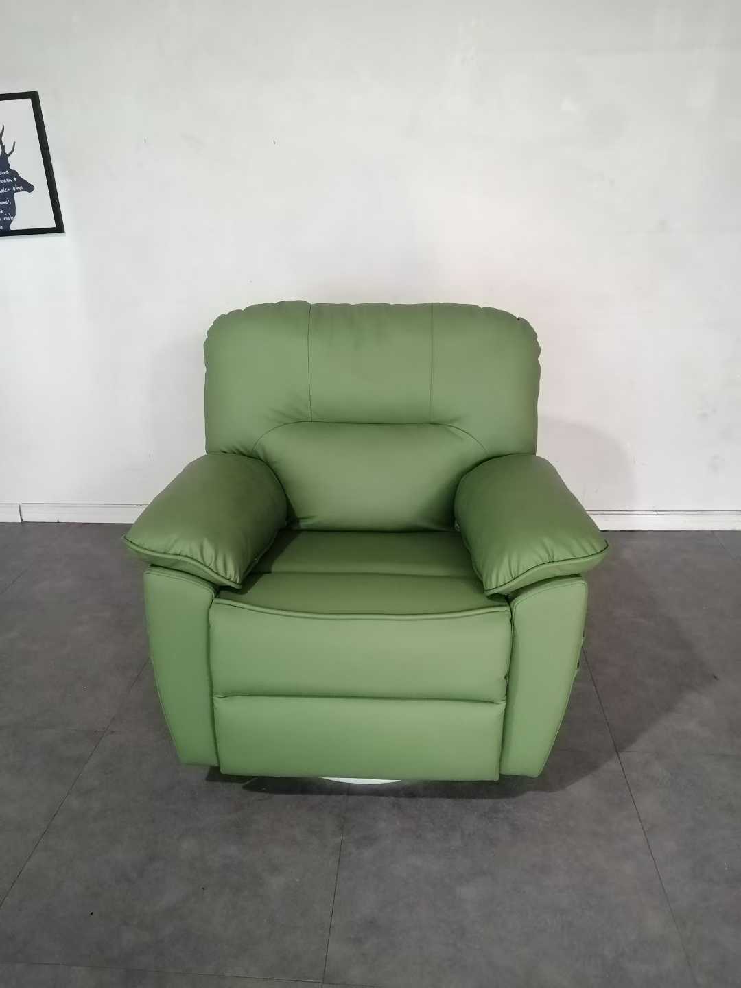 Home Cinema Recliner Chairs - Sentetik Deri Metal Çerçeveli Modern Sinema