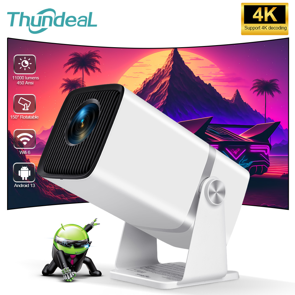 Home Cinema Hdmi - ThundeaL Mini HD Projektör TD80W PK
