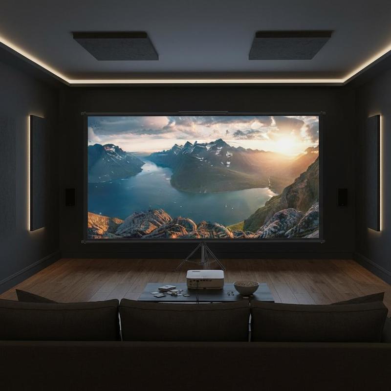 Home Cinema Gaming - Taşınabilir Projeksiyon Ekranı 110 inç 16:9