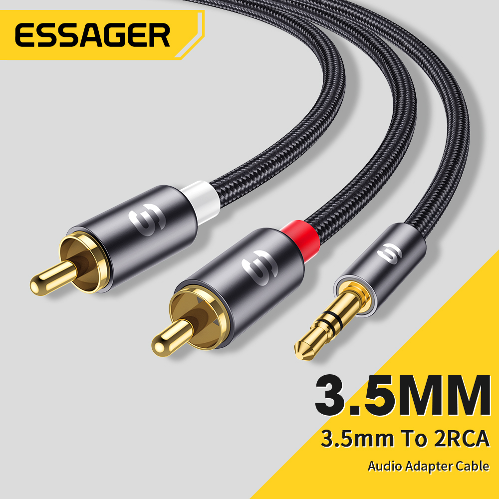Genius Home Cinema - Essager RCA Ses Kablosu Stereo 3.5mm