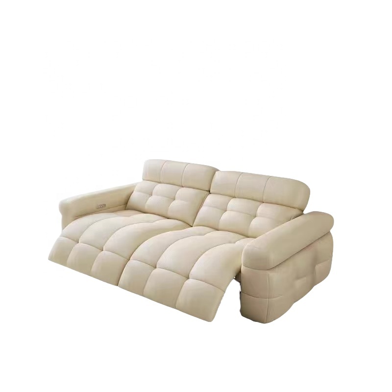 Home Cinema Recliner Chairs - Özel Elektrikli Dönüştürülebilir Hakiki Deri Ev