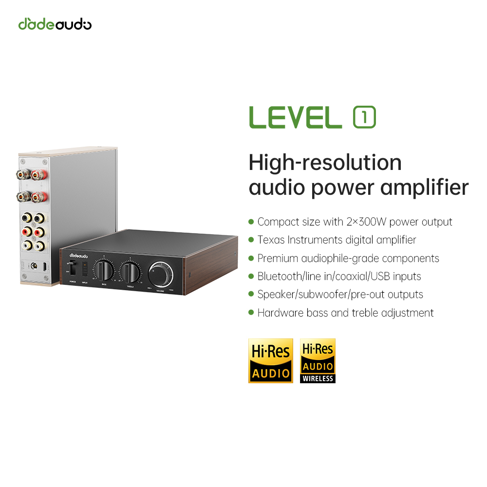 Home Cinema Bluetooth - JadeAudio Seviye 1 Masaüstü HiFi Bluetooth