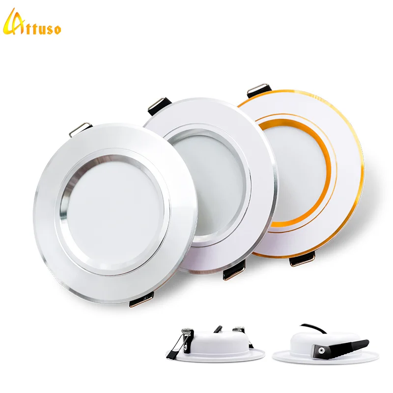 Home Cinema Led - Led Downlight Gömme Yuvarlak Tavan Lambaları