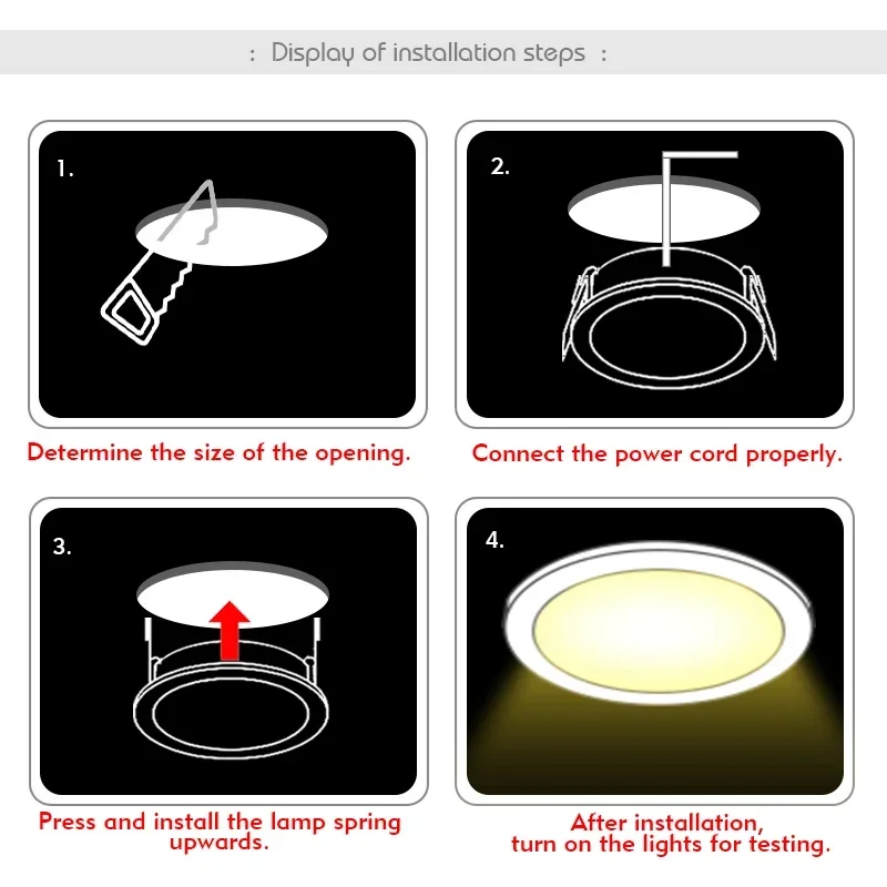 LED Downlight 3W 5W 7W 9W 12W  - Home Cinema Led incelemesi ve fiyatı