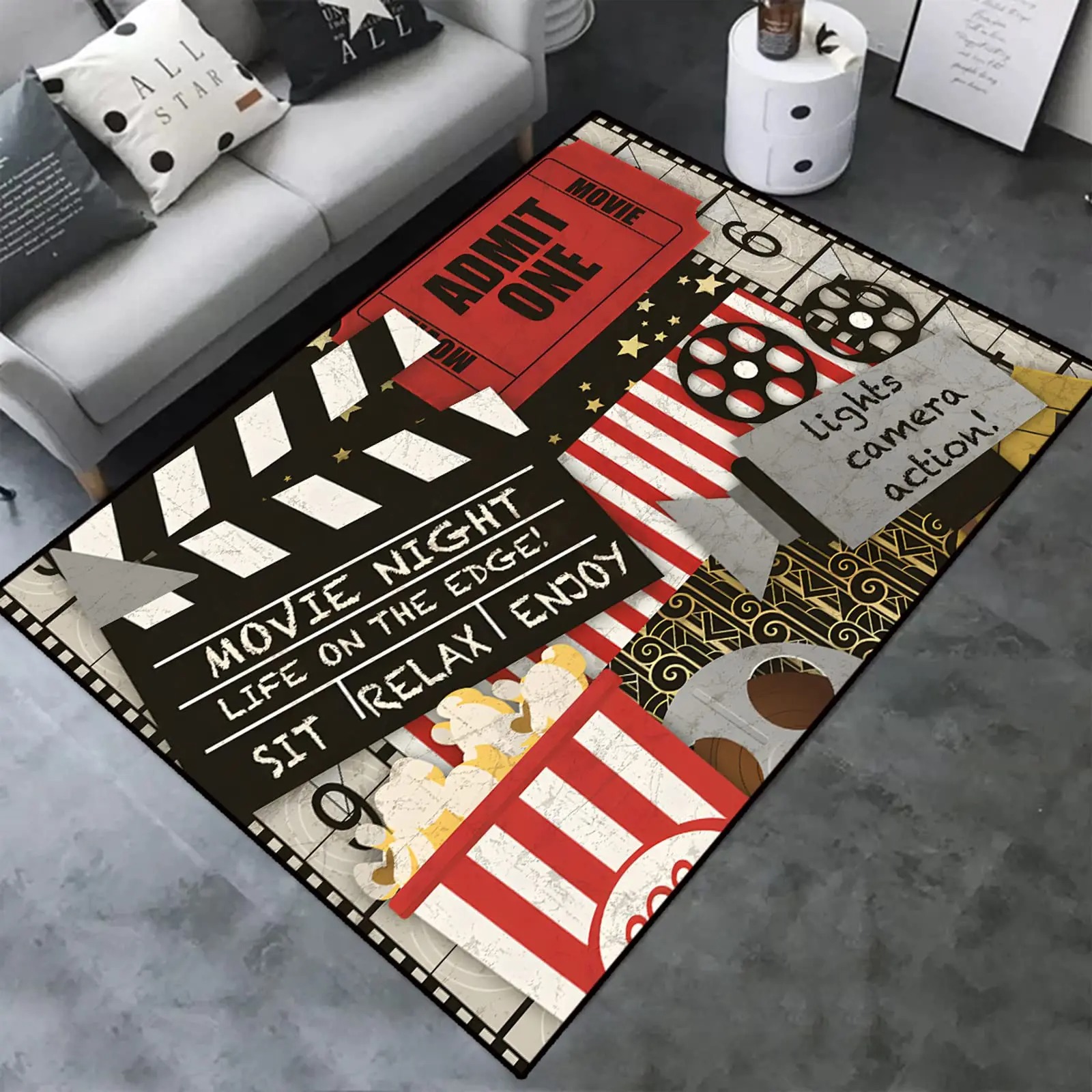 Retro sinema ev sinema alanı h - Home Cinema Interiors incelemesi ve fiyatı
