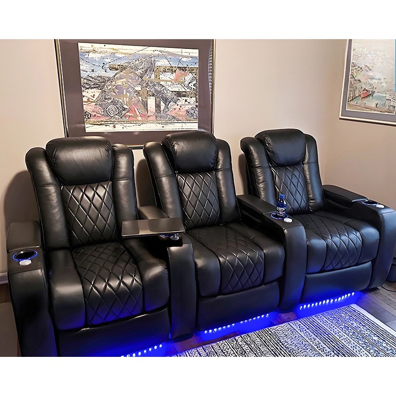 Hakiki Deri Modern Ev Sinema K - Home Cinema Recliner Chairs incelemesi ve fiyatı
