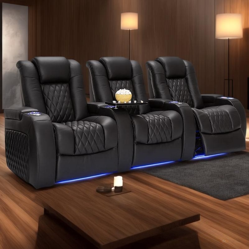 Hakiki Deri Modern Ev Sinema K - Home Cinema Recliner Chairs incelemesi ve fiyatı
