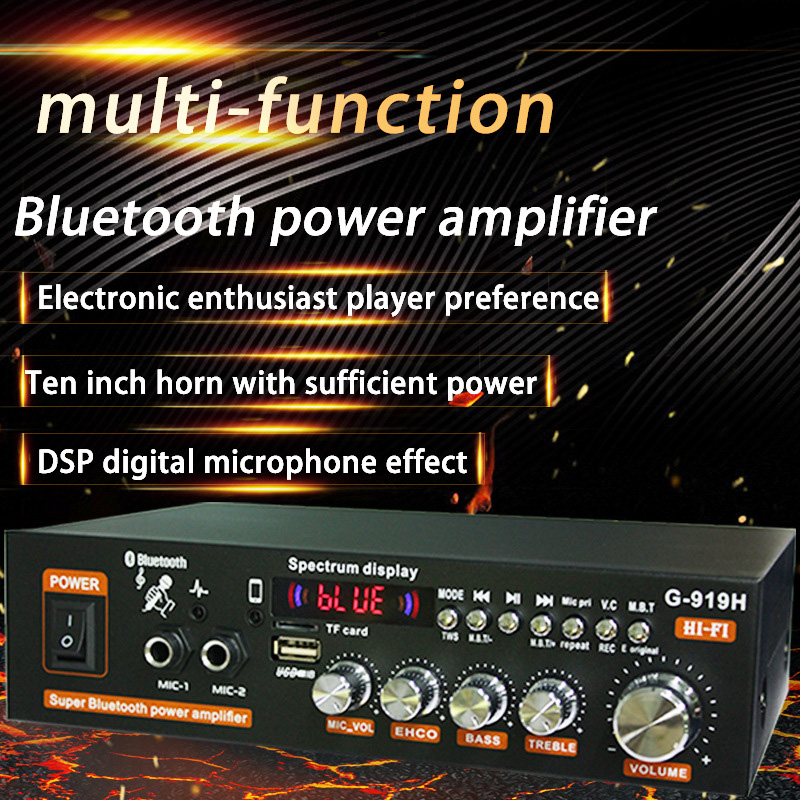 G-919H 1000W ev güç amplifikat - Home Cinema Bluetooth incelemesi ve fiyatı