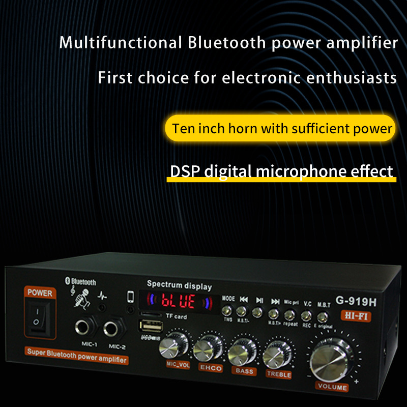 G-919H 1000W ev güç amplifikat - Home Cinema Bluetooth incelemesi ve fiyatı