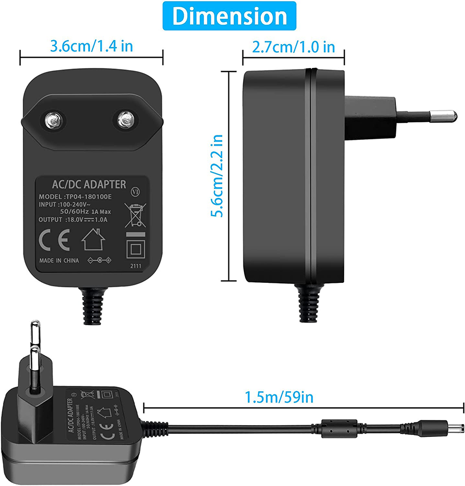 18V 1A güç kaynağı adaptörü AC - Home Cinema Bluetooth incelemesi ve fiyatı