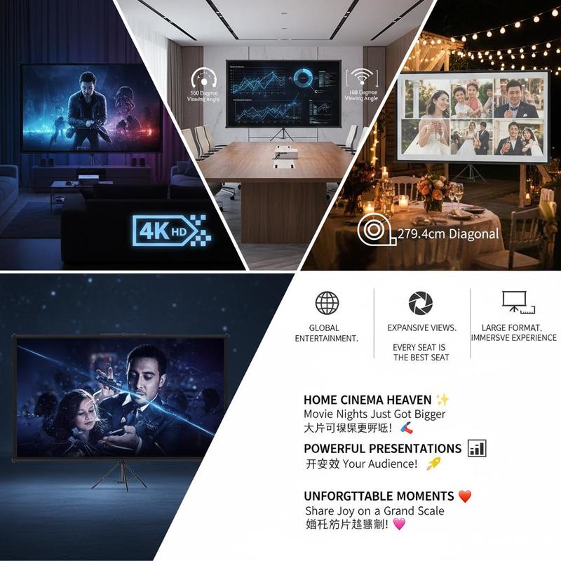 Taşınabilir Projeksiyon Ekranı - Home Cinema Gaming incelemesi ve fiyatı