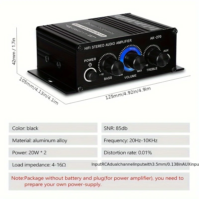 AK-270 400W Mini Güç Amplifika - Home Cinema Hall incelemesi ve fiyatı