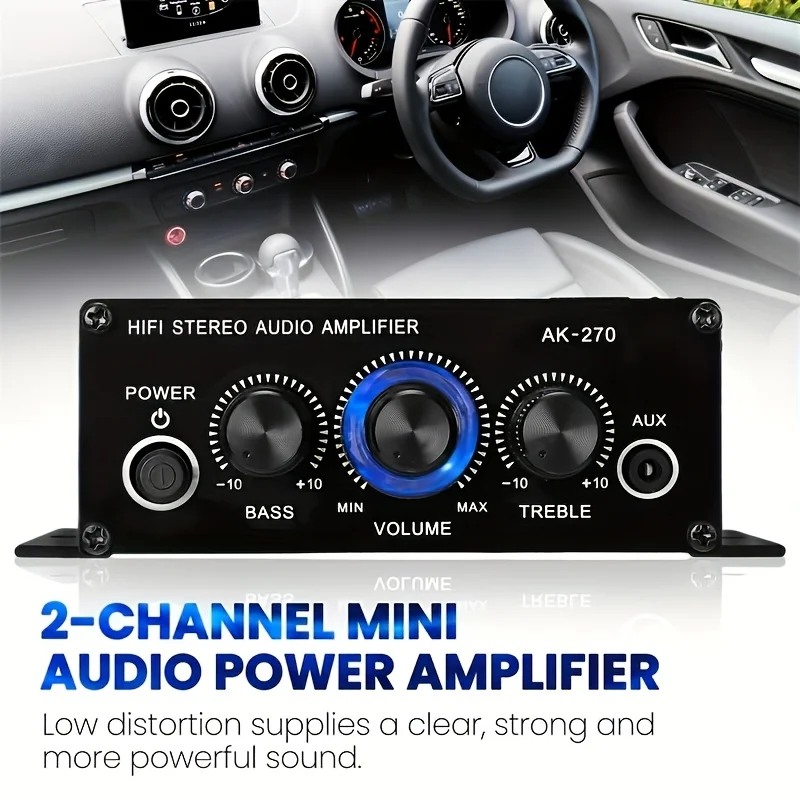 AK-270 400W Mini Güç Amplifika - Home Cinema Hall incelemesi ve fiyatı