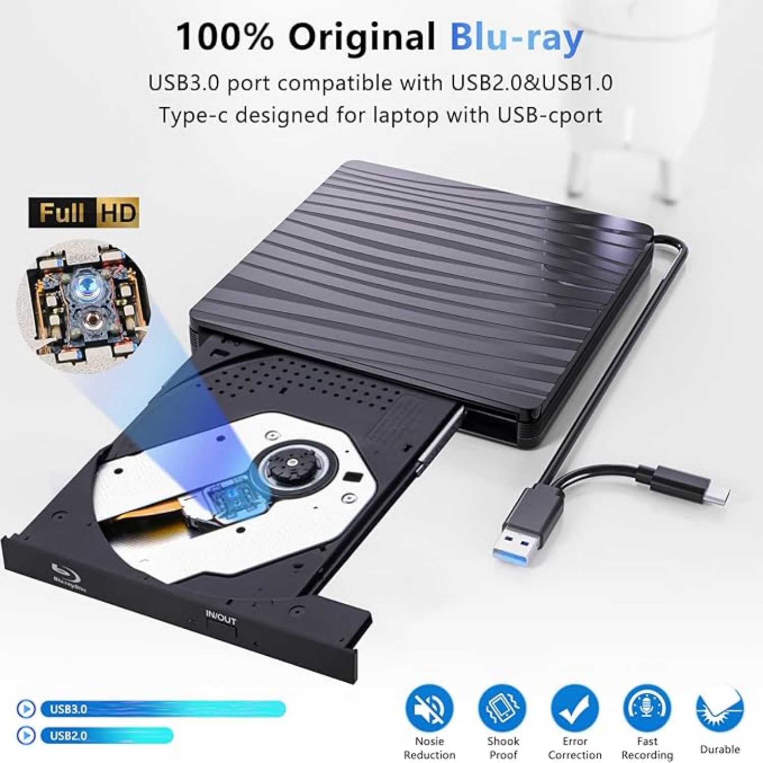 Dizüstü Bilgisayarlar için USB - Blu Ray Disc Player incelemesi ve fiyatı