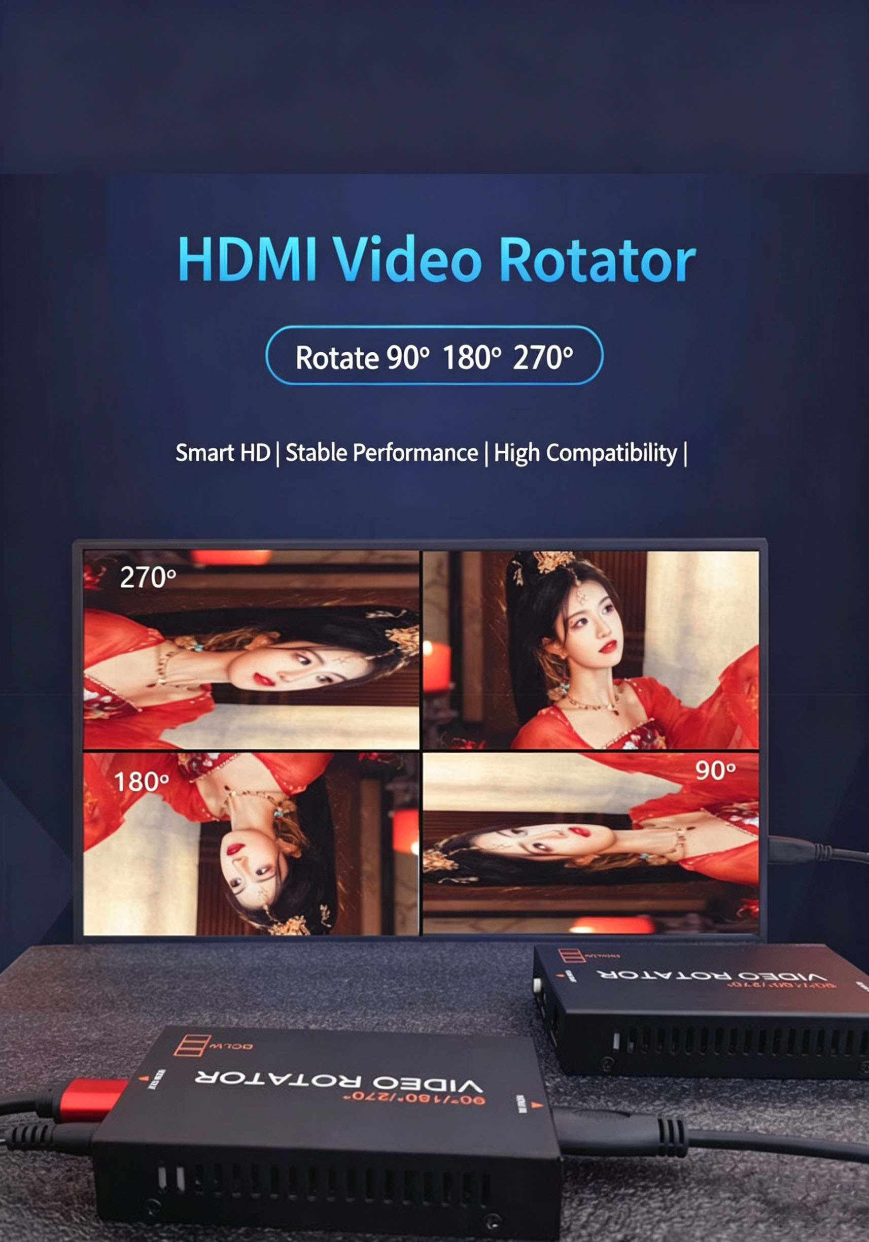4K HDMI Video Döndürücü 90 180 - Home Cinema Video Processor incelemesi ve fiyatı